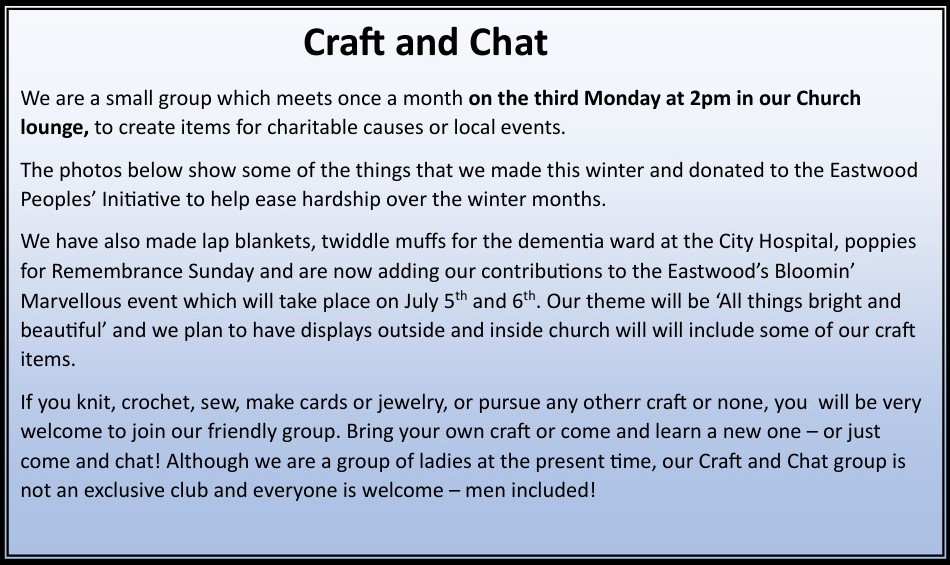 CraftNchat Craft and Chat